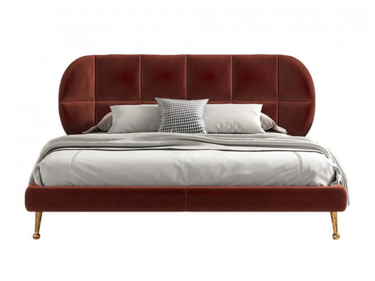 Кровать Testiera Box 10 по цене от 58 250 ₽ , стиль арт-деко, винтажный, цвет бордовый 3 | Кровати