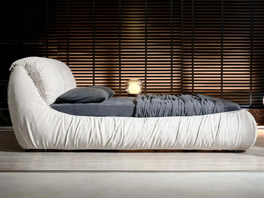 Кровать Testiera Box 12 по цене от 78 250 ₽ , стиль минимализм, цвет молочный, бежевый 1 | Кровати