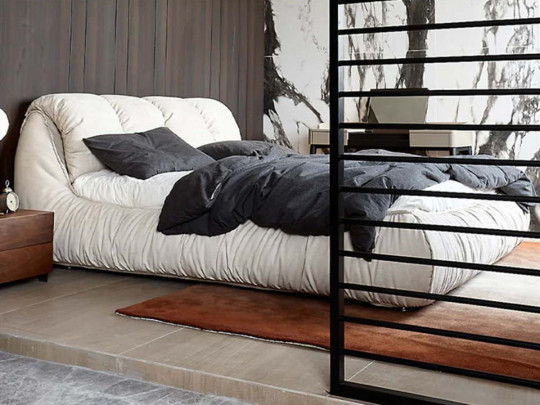 Кровать Testiera Box 12 по цене от 78 250 ₽ , стиль минимализм, цвет молочный, бежевый 2 | Кровати