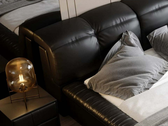 Кровать Testiera Box 21 | Кровати - 3 Кровать Testiera Box 21 по цене от 76 250 ₽ , стиль современный, цвет черный 3 | Кровати