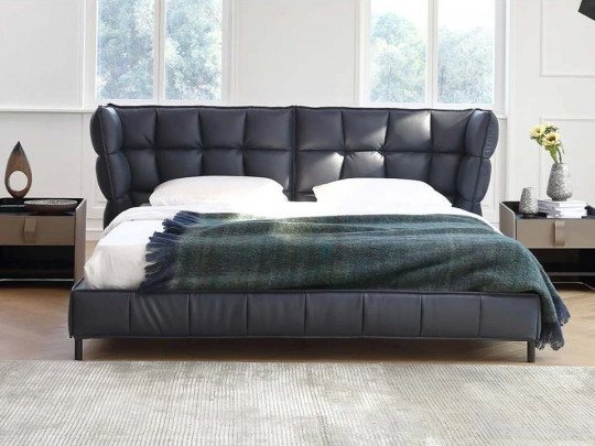 Кровать Testiera Box 4 по цене от 65 250 ₽ , стиль неоклассика, цвет черный 2 | Кровати