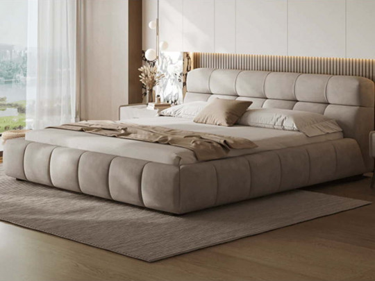 Кровать Testiera Box 5 Testiera, стиль современный, цвет бежевый