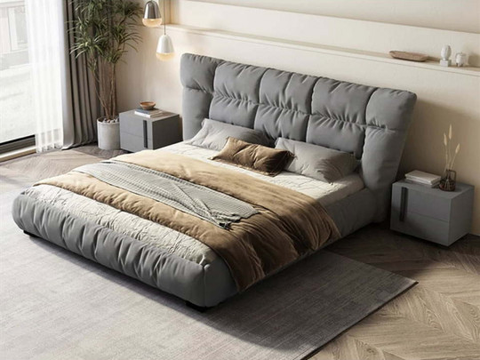 Кровать Testiera Box 6 | Кровати - 2 Кровать Testiera Box 6 по цене от 71 250 ₽ , стиль минимализм, цвет серый 2 | Кровати