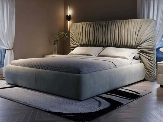 Кровать Testiera Diz 11 Testiera, стиль арт-деко, винтажный, цвет зеленый