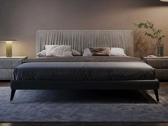 Кровать Testiera Diz 13 | Кровати Кровать Testiera Diz 13 Testiera, стиль скандинавский, цвет серый