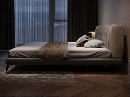 Кровать Testiera Diz 13 | Кровати - 4 Кровать Testiera Diz 13 по цене от 65 250 ₽ , стиль скандинавский, цвет серый 4 | Кровати