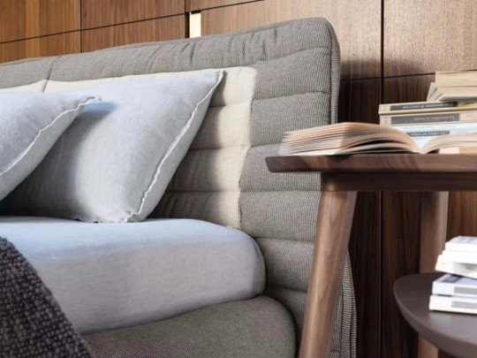 Кровать Testiera Diz 1 по цене от 68 250 ₽ , стиль минимализм, цвет светло-серый 4 | Кровати