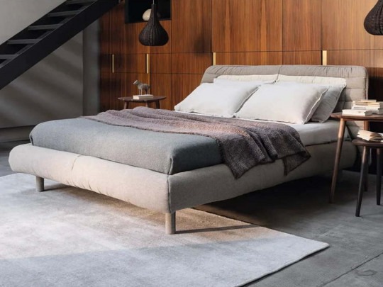 Кровать Testiera Diz 1 по цене от 68 250 ₽ , стиль минимализм, цвет светло-серый 3 | Кровати