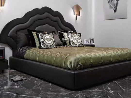 Кровать Testiera Diz 25 | Кровати - 3 Кровать Testiera Diz 25 по цене от 71 250 ₽ , стиль барокко, цвет черный 3 | Кровати