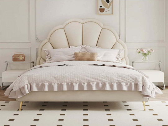 Кровать Testiera Diz 26 по цене от 67 250 ₽ , стиль арт-деко, современный, цвет молочный, бежевый 5 | Кровати