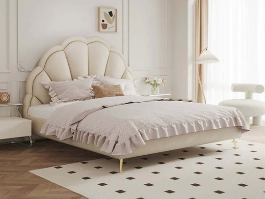 Кровать Testiera Diz 26 по цене от 67 250 ₽ , стиль арт-деко, современный, цвет молочный, бежевый 3 | Кровати