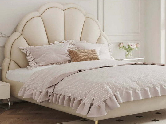 Кровать Testiera Diz 26 по цене от 67 250 ₽ , стиль арт-деко, современный, цвет молочный, бежевый 1 | Кровати
