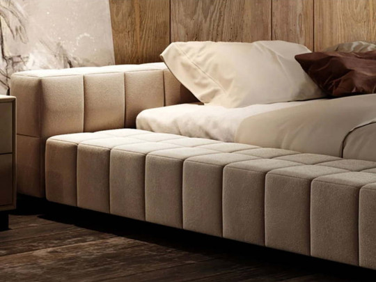 Кровать Testiera Diz 35 | Кровати - 6 Кровать Testiera Diz 35 по цене от 69 250 ₽ , стиль современный, цвет бежевый 6 | Кровати