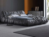 Кровать Testiera Diz 36 Testiera, стиль современный, цвет графитовый, серый, темно-серый