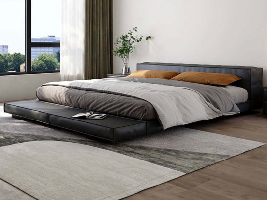 Кровать Testiera Diz 38 Testiera, стиль минимализм, цвет черный