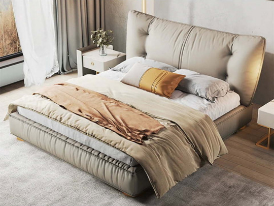 Кровать Testiera Diz 3 | Кровати - 2 Кровать Testiera Diz 3 по цене от 71 250 ₽ , стиль современный, цвет молочный, бежевый 2 | Кровати