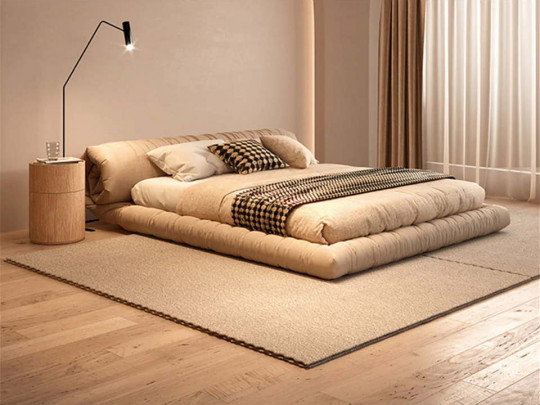 Кровать Testiera Diz 9 по цене от 98 250 ₽ , стиль японский, цвет бежевый 2 | Кровати