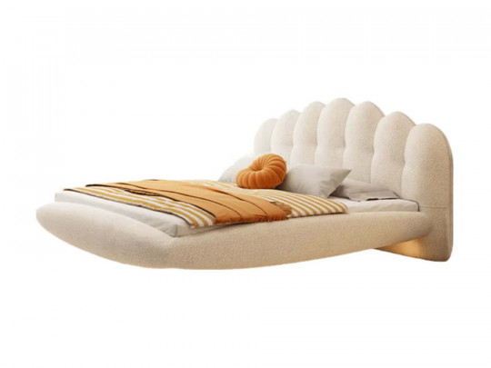 Парящая кровать Testiera Fly 1 с подсветкой | Парящие кровати - 4 Парящая кровать Testiera Fly 1 с подсветкой по цене от 88 250 ₽ , стиль арт-деко, цвет белый 4 | Парящие кровати