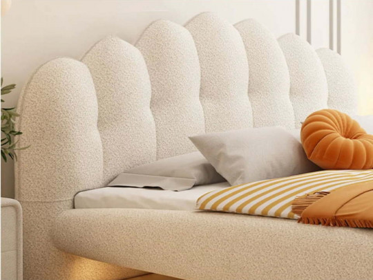 Парящая кровать Testiera Fly 1 с подсветкой | Парящие кровати - 2 Парящая кровать Testiera Fly 1 с подсветкой по цене от 88 250 ₽ , стиль арт-деко, цвет белый 2 | Парящие кровати