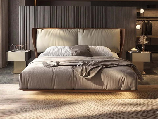 Парящая кровать Тестиера Fly 20 с подсветкой по цене от 48 269 ₽ , стиль лофт, цвет серый 2 | Парящие кровати