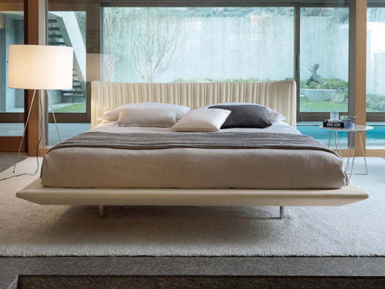 Парящая кровать Testiera Fly 22 | Парящие кровати - 3 Парящая кровать Testiera Fly 22 по цене от 75 250 ₽ , стиль минимализм, цвет бежевый 3 | Парящие кровати