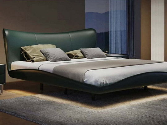 Парящая кровать Testiera Fly 24 с подсветкой | Парящие кровати - 3 Парящая кровать Testiera Fly 24 с подсветкой по цене от 85 250 ₽ , стиль хай-тек, цвет зеленый 3 | Парящие кровати