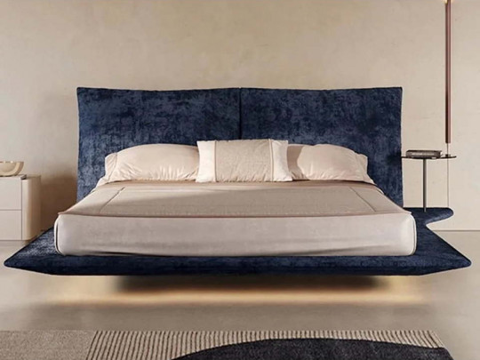 Парящая кровать Testiera Fly 26 с подсветкой | Парящие кровати - 1 Парящая кровать Testiera Fly 26 с подсветкой по цене от 91 250 ₽ , стиль арт-деко, цвет розовый 1 | Парящие кровати