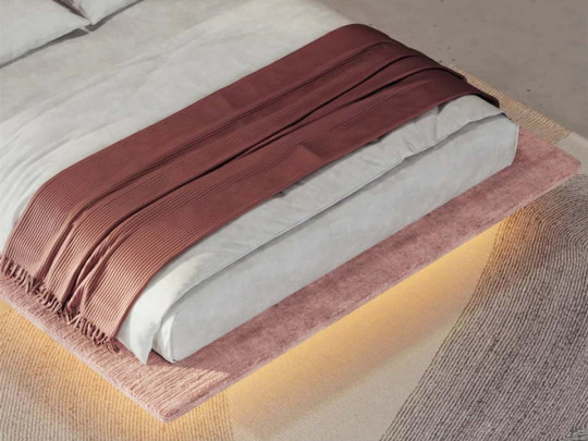 Парящая кровать Testiera Fly 26 с подсветкой | Парящие кровати - 9 Парящая кровать Testiera Fly 26 с подсветкой по цене от 91 250 ₽ , стиль арт-деко, цвет розовый 9 | Парящие кровати