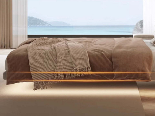 Парящая кровать Testiera Fly 31 с подсветкой | Парящие кровати - 1 Парящая кровать Testiera Fly 31 с подсветкой по цене от 71 250 ₽ , стиль минимализм, цвет светло-серый 1 | Парящие кровати