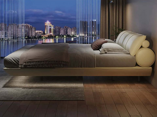 Парящая кровать Testiera Fly 36 с подсветкой | Парящие кровати - 1 Парящая кровать Testiera Fly 36 с подсветкой по цене от 86 250 ₽ , стиль минимализм, цвет серый 1 | Парящие кровати