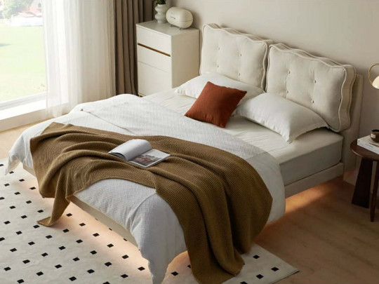 Парящая кровать Testiera Fly 8 по цене от 69 250 ₽ , стиль скандинавский, цвет молочный, бежевый 3 | Парящие кровати