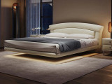 Парящая кровать Testiera Fly 12 с подсветкой Testiera, стиль модерн, цвет молочный, бежевый
