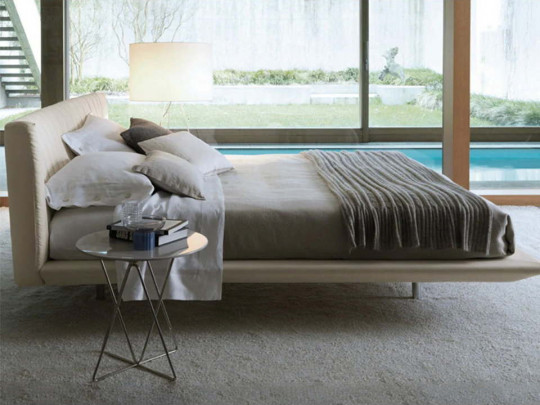 Парящая кровать Testiera Fly 22 Testiera, стиль минимализм, цвет бежевый