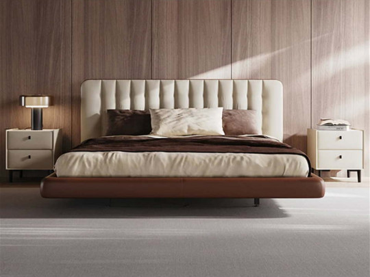 Парящая кровать Testiera Fly 27 Testiera, стиль модерн, цвет бежевый