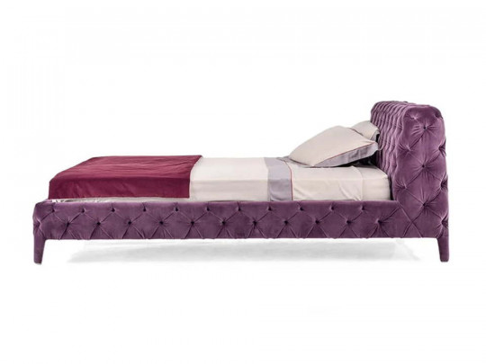 Кровать Testiera Capit 15 | Кровати - 4 Кровать Testiera Capit 15 по цене от 75 250 ₽ , стиль арт-деко, современный, цвет фиолетовый 4 | Кровати