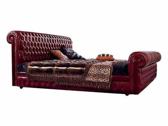 Кровать Testiera Capit 18 | Кровати - 5 Кровать Testiera Capit 18 по цене от 78 250 ₽ , стиль винтажный, королевский, цвет бордовый 5 | Кровати