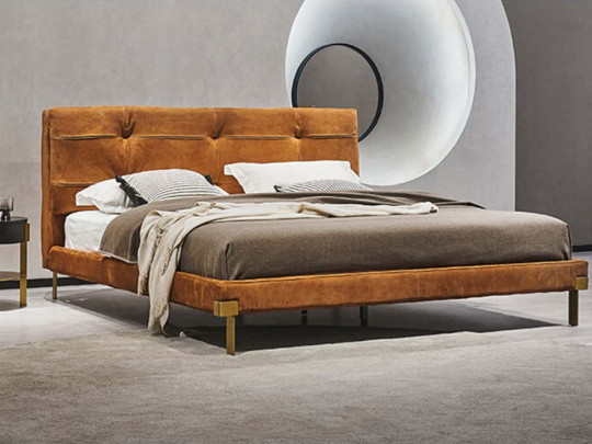 Кровать Testiera Capit 19 по цене от 61 250 ₽ , стиль скандинавский, цвет рыжий, оранжевый, терракотовый 5 | Кровати