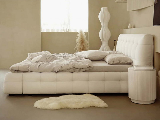 Кровать Testiera Capit 1 по цене от 48 250 ₽ , стиль современный, цвет молочный, бежевый 8 | Кровати