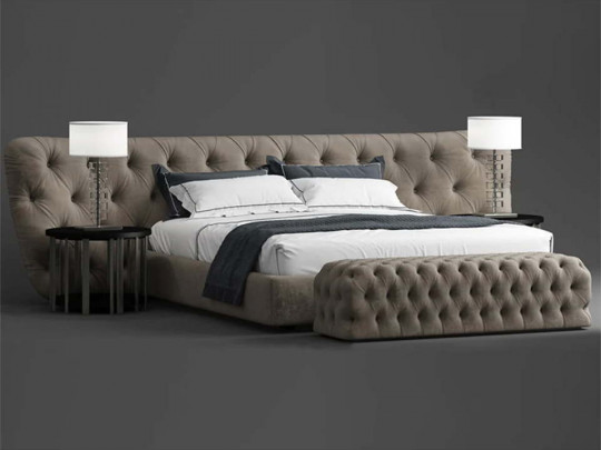 Кровать Testiera Capit 22 | Кровати Кровать Testiera Capit 22 Testiera, стиль арт-деко, современный, королевский, цвет серый