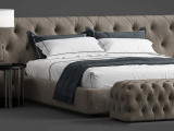 Кровать Testiera Capit 22 по цене от 79 250 ₽ , стиль арт-деко, современный, королевский, цвет серый 3 | Кровати
