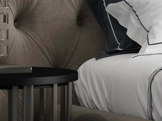 Кровать Testiera Capit 22 | Кровати - 1 Кровать Testiera Capit 22 по цене от 79 250 ₽ , стиль арт-деко, современный, королевский, цвет серый 1 | Кровати