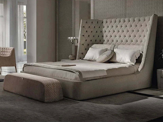 Кровать Testiera Capit 23 | Кровати - 4 Кровать Testiera Capit 23 по цене от 81 250 ₽ , стиль прованс, цвет бежевый 4 | Кровати