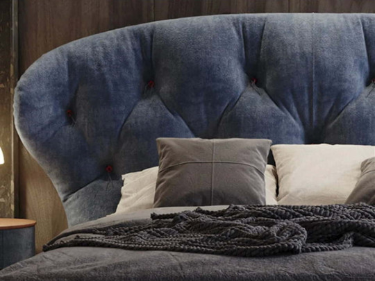 Кровать Testiera Capit 2 по цене от 69 250 ₽ , стиль арт-деко, винтажный, цвет синий 4 | Кровати