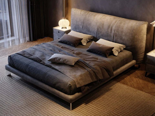 Кровать Testiera Level 10 | Кровати - 2 Кровать Testiera Level 10 по цене от 63 250 ₽ , стиль арт-деко, цвет графитовый, серый, темно-серый 2 | Кровати