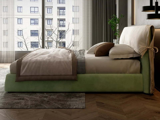 Кровать Testiera Level 13 по цене от 53 250 ₽ , стиль модерн, цвет зеленый 4 | Кровати