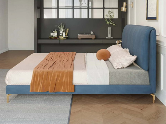 Кровать Testiera Level 31 по цене от 58 250 ₽ , стиль арт-деко, современный, цвет синий 5 | Кровати