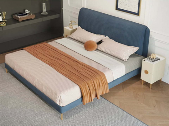 Кровать Testiera Level 31 по цене от 58 250 ₽ , стиль арт-деко, современный, цвет синий 1 | Кровати