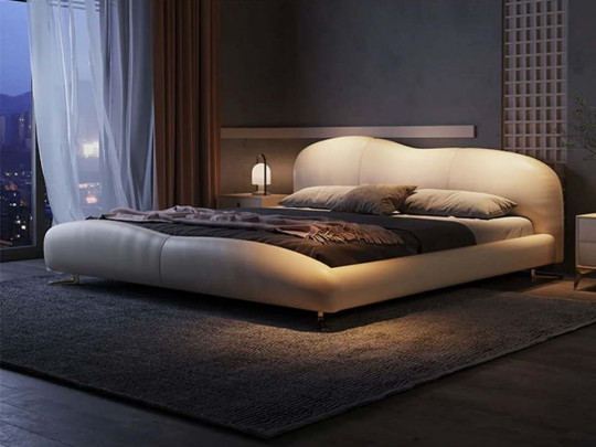 Кровать Testiera Level 34 Testiera, стиль современный, цвет молочный, бежевый