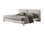 Кровать Testiera Twin 13 Testiera, стиль минимализм, цвет серый