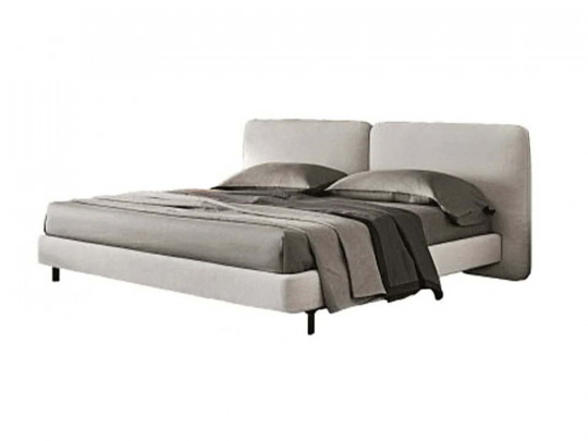 Кровать Testiera Twin 13 Testiera, стиль минимализм, цвет серый